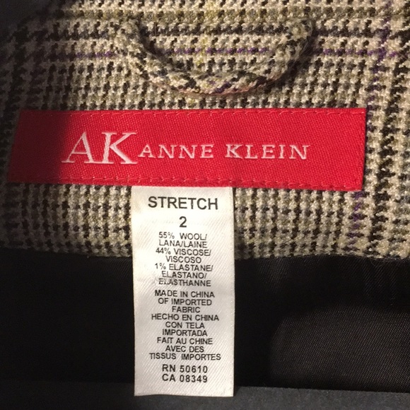 Anne Klein wool blend blazer size 2 - Picture 3 of 5